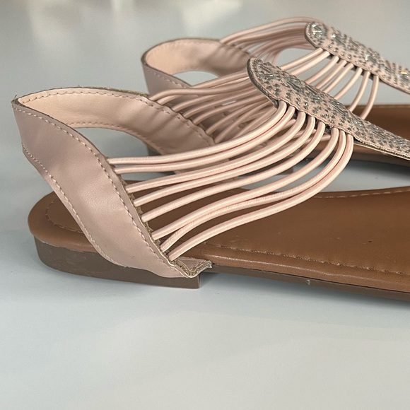 Sparkly Flat Sandals - Picture 3 of 4